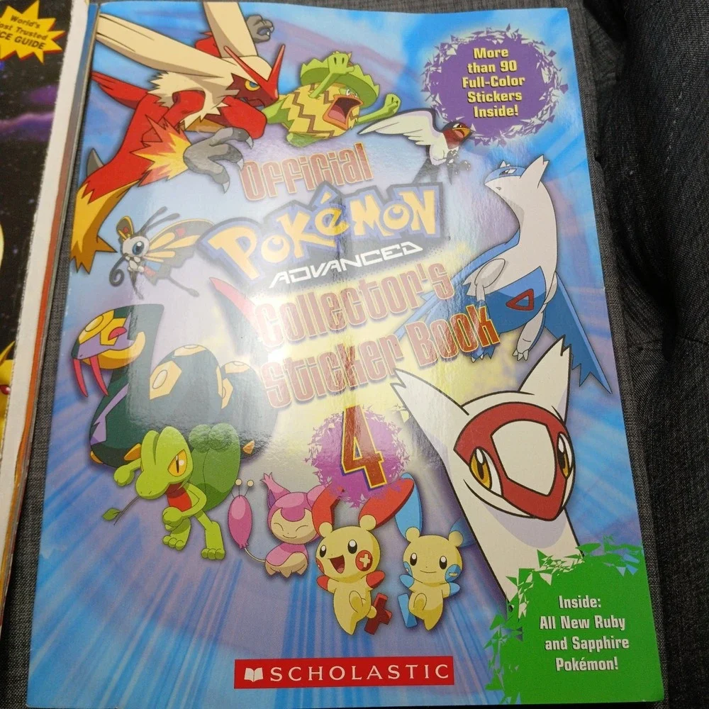 VTG Official Pokémon Advanced Collector's Sticker Book,‎ Guide, Comic -TA